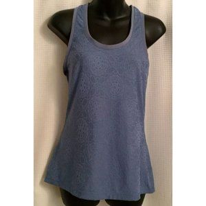 Lorna Jane Womens Purple Lace Athletic Tank Top Small
